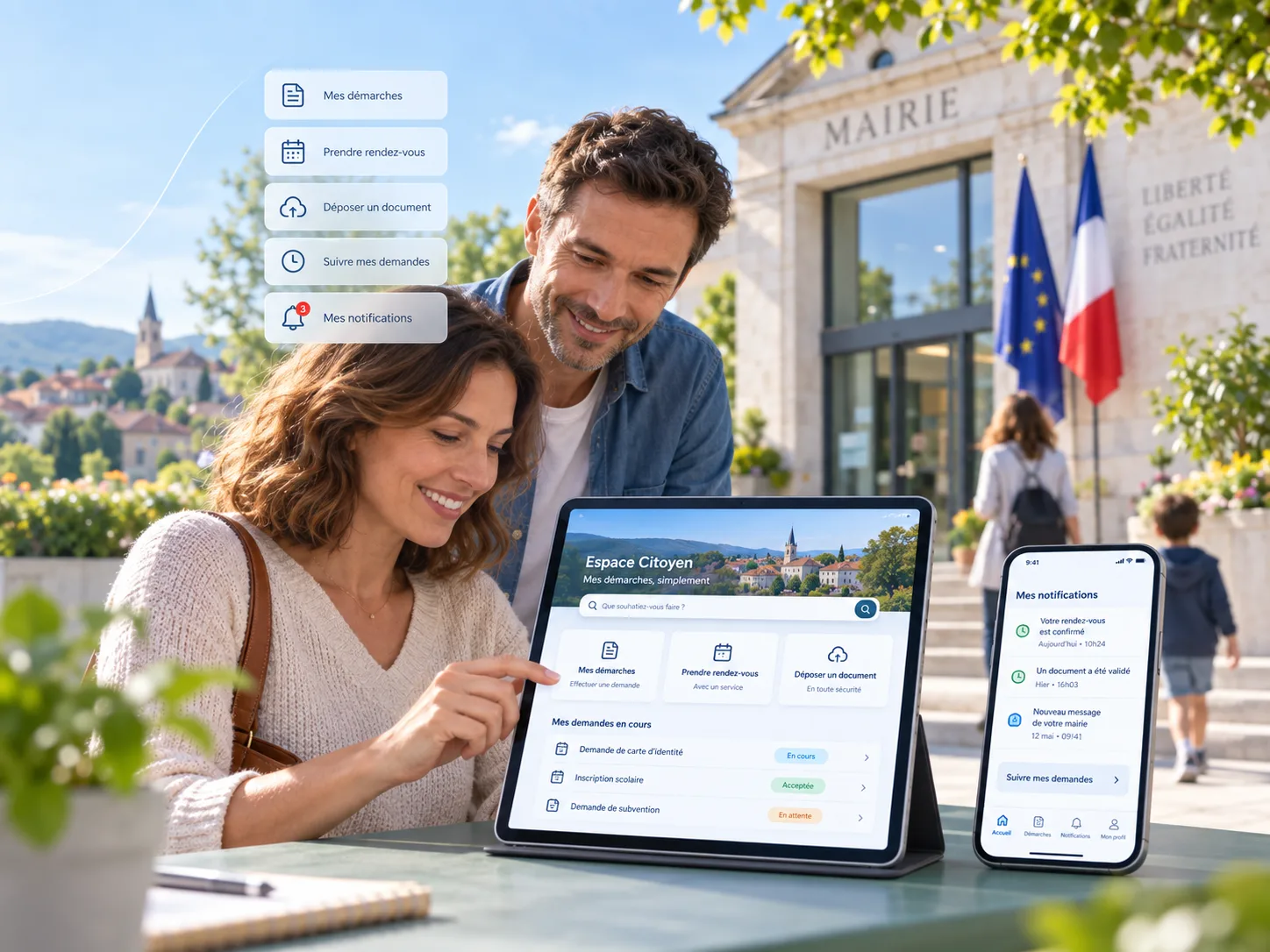 Espace citoyen pour démarches et suivi des demandes