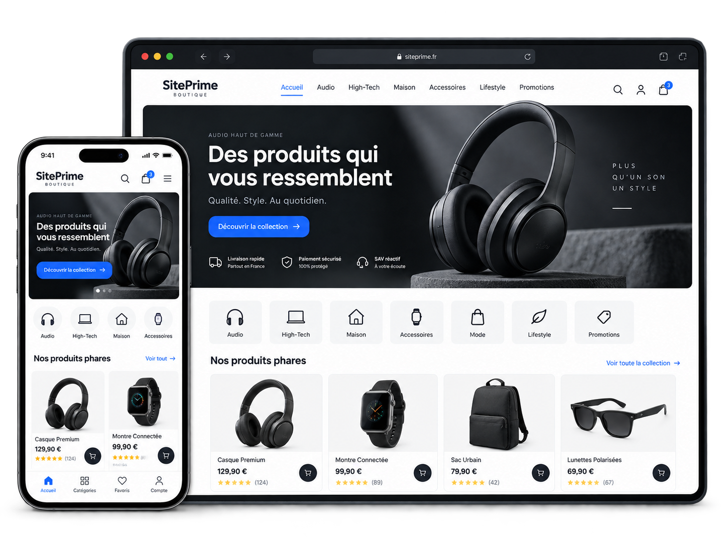 Aperçu du pack Boutique