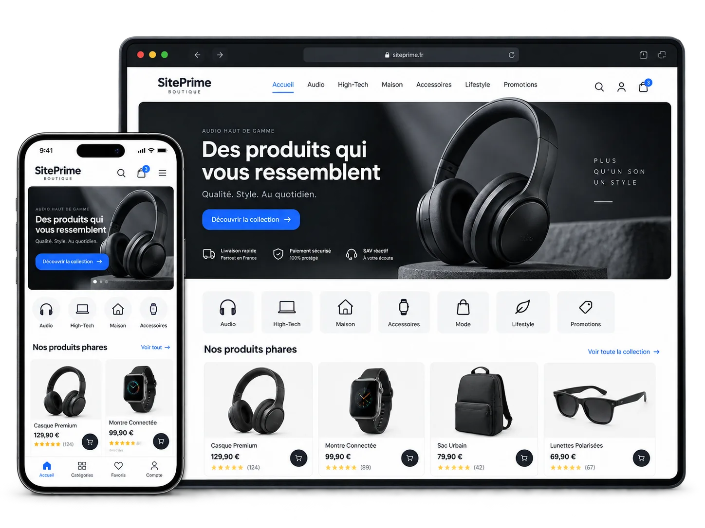 Aperçu du pack Boutique