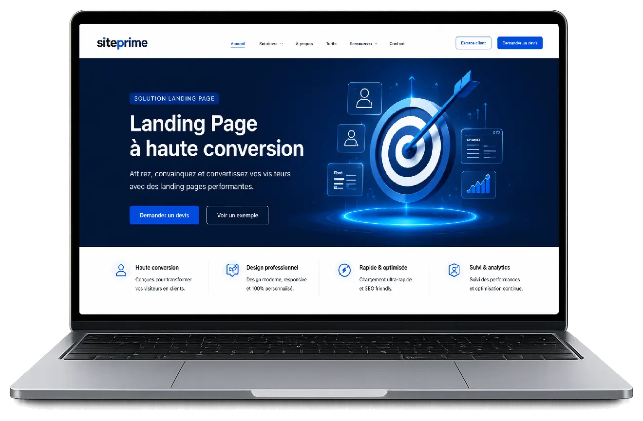 Aperçu du pack Landing Page
