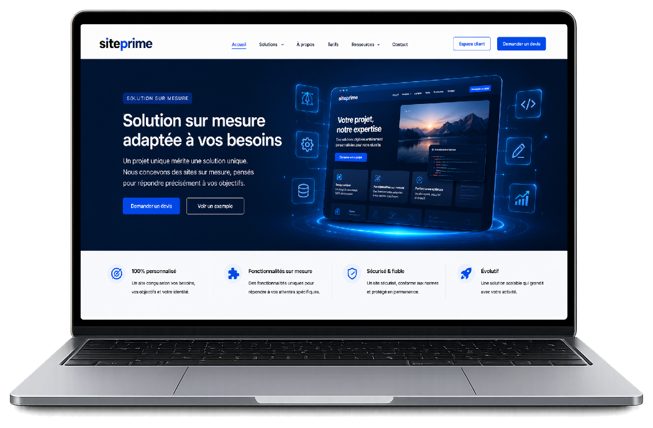 Site sur mesure