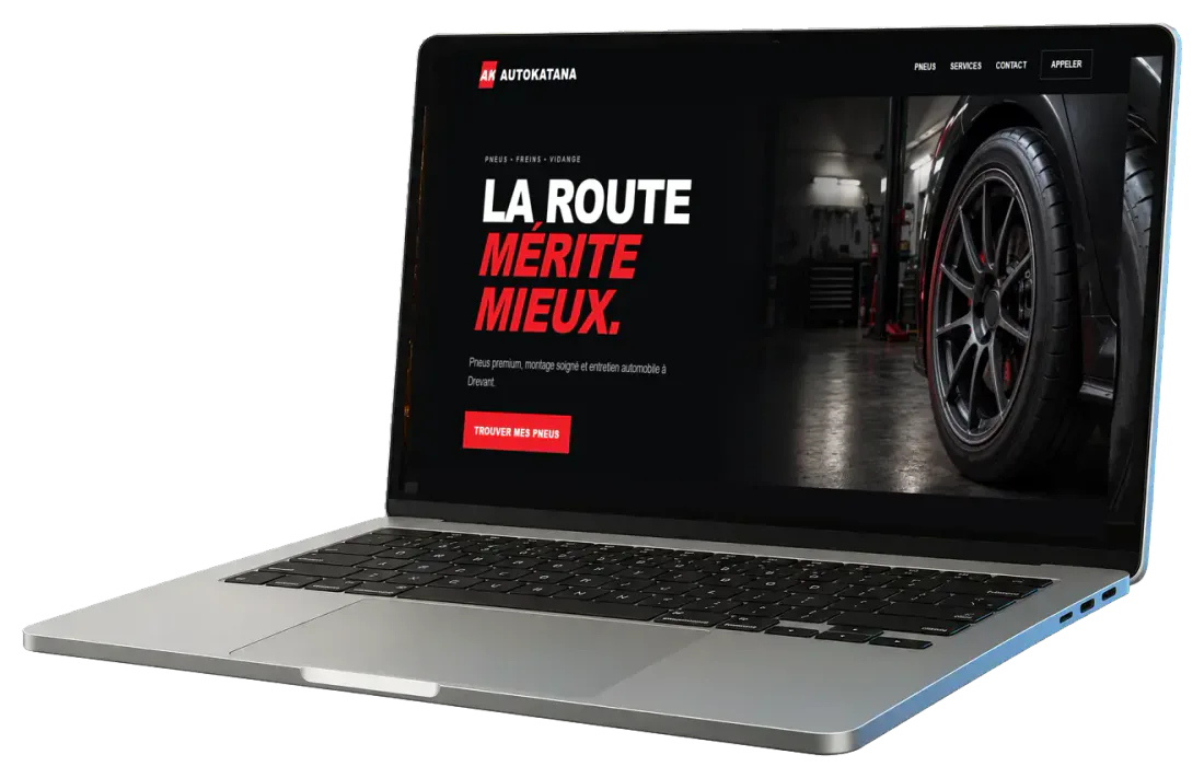 Exemple de site internet professionnel conçu par SitePrime